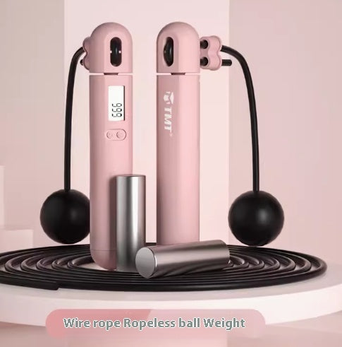 Electronic Counting Cordless Skipping Rope Weight Loss Fitness Trainer