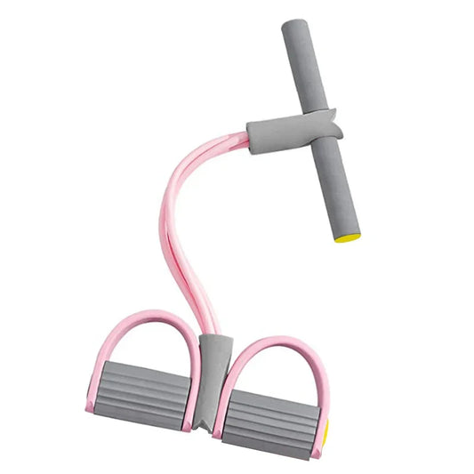 4-Tube Resistance Bands with Pedal – Fitness Pull Rope