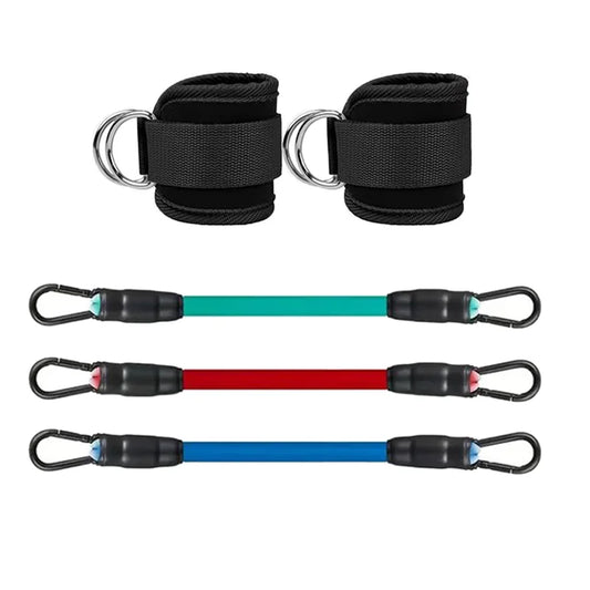 Ankle Straps Resistance Bands Set – Gym Fitness Equipment