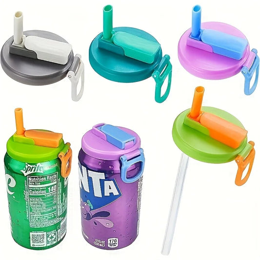 Reusable Can Lid with Straw