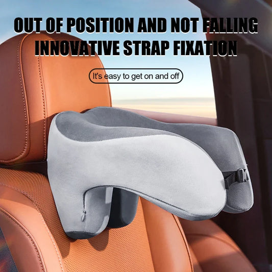 Memory Foam Travel Neck Pillow with Cervical Support | PackFitGo