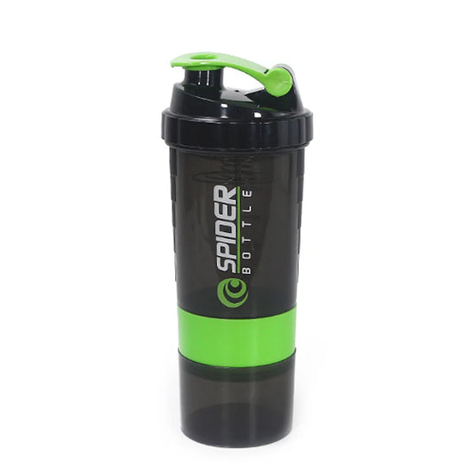 3-Layer Protein Shaker Bottle – Large Capacity Mixing Cup