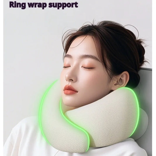 Durable U-Shaped Travel Neck Pillow for Airplanes | PackFitGo
