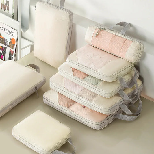 Compression Packing Cubes – Expandable Travel Organizers for Suitcases