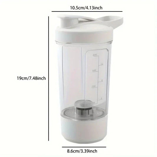 Electric Shaker Cup 450ml – Self-Stirring Protein Mixer