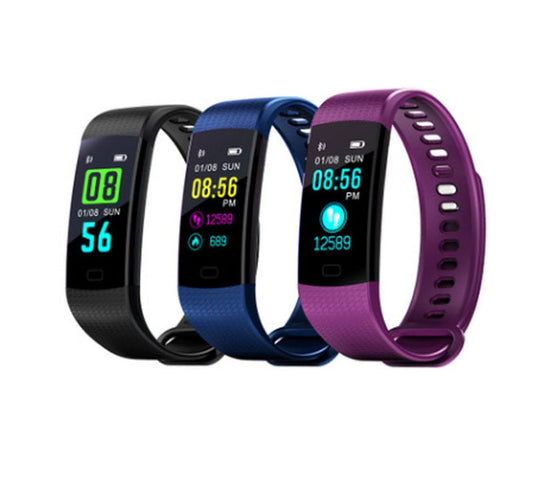 Smart Color Screen Fitness Band Heart Rate Activity Tracker Bracelet