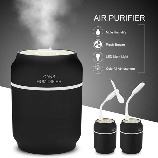 Mini Can Humidifier Portable Air Moisture Device