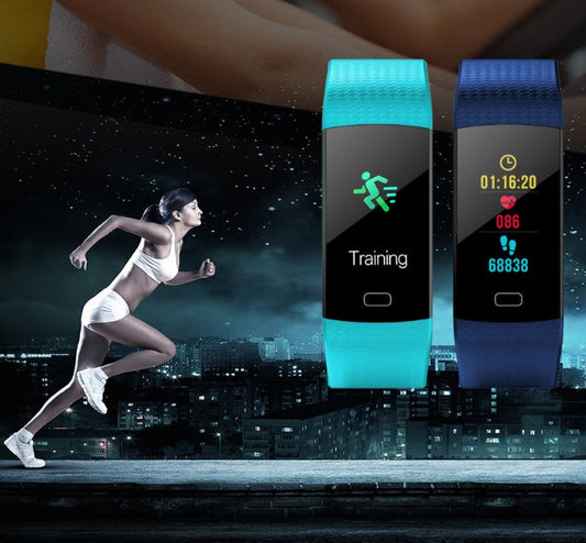 Smart Color Screen Fitness Band Heart Rate Activity Tracker Bracelet
