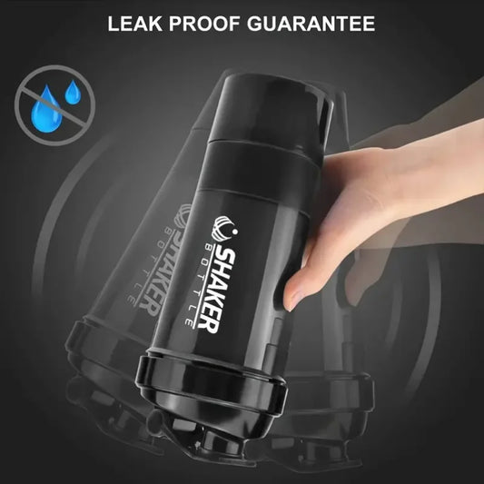 2-Tier Protein Shaker Bottle with Powder Container