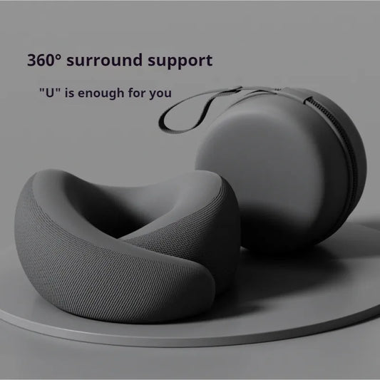 Durable U-Shaped Travel Neck Pillow for Airplanes | PackFitGo