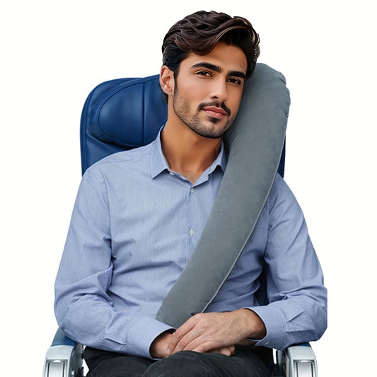 Inflatable Travel Neck Pillow with Ergonomic Neck Support