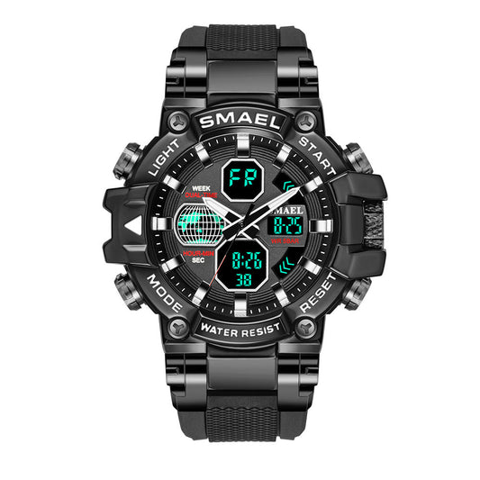 Brand Men's Sports Fashion Fitness Watch Dual